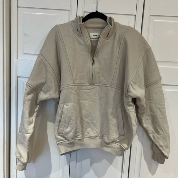 EUC Joah Brown Retro Half Zip Hoodie - Picture 7 of 10